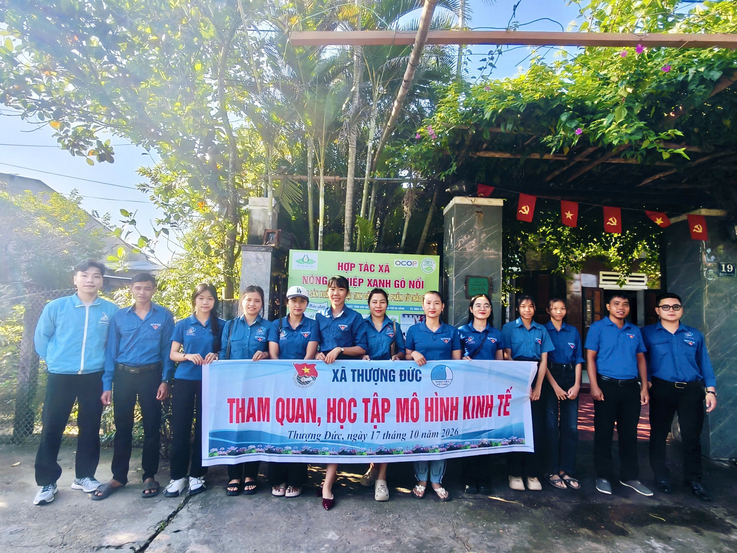 Tuổi trẻ xã Thượng Đức tham quan, học tập kinh nghiệm các mô hình kinh tế