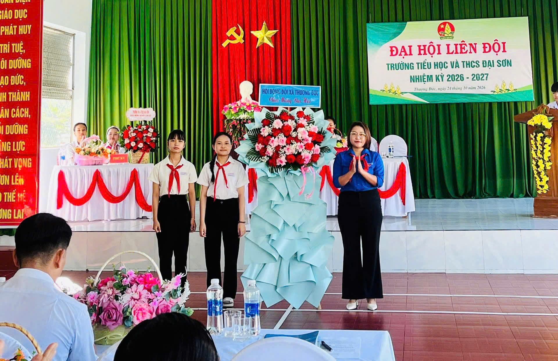 Các Liên đội trên địa bàn xã Thượng Đức tổ chức Đại hội Liên đội năm học 2026–2027