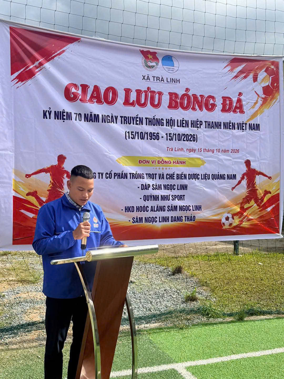 Hội LHTN Việt Nam xã Trà Linh tổ chức giải bóng đá thanh niên chào mừng 70 năm Ngày truyền thống Hội